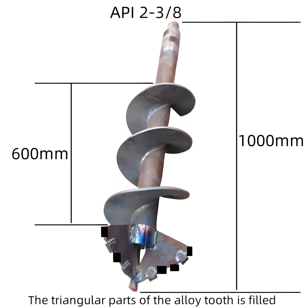 Custom Auger Screw Drill Bit Earth Auger High-Strength Steel Extension Rod for Planting Garden Fertilizing Auger Soil Aeration