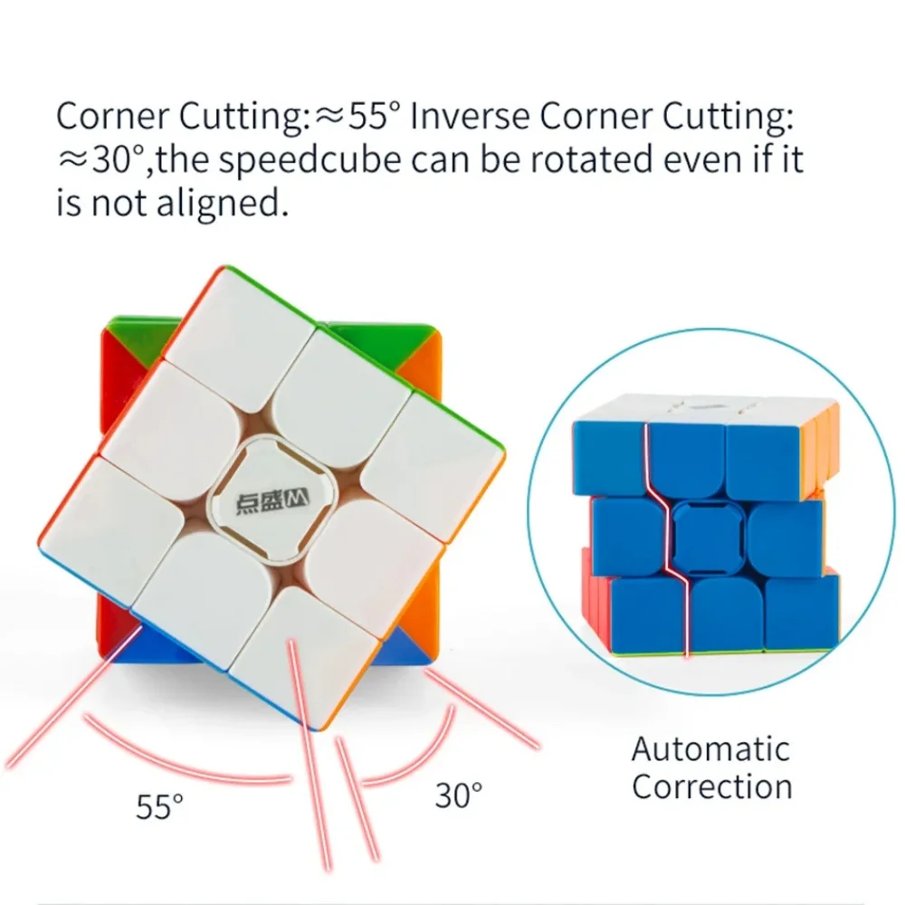 Diansheng-solar 3 m 3x3x3 cubo mágico, magnético, quebra-cabeça de velocidade, educacional, profissional