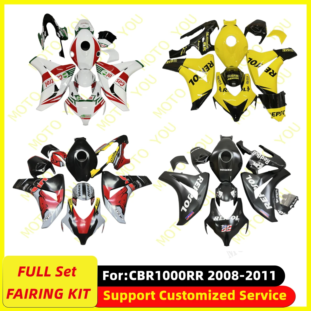 

Motorcycle Injection full Fairing Kit fit For HONDA CBR1000RR CBR 1000RR CBR1000 RR 2008 2009 2010 2011 Bodywork fairings kits