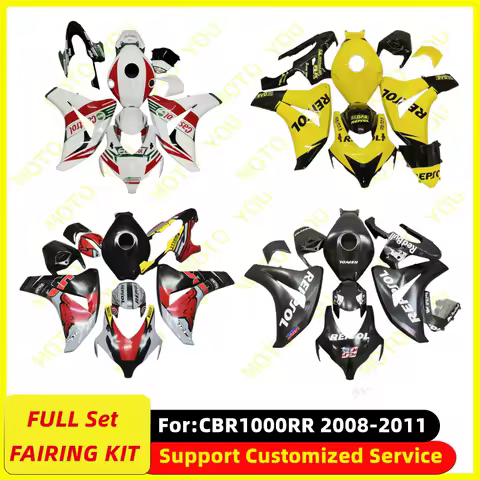 Motorcycle Injection full Fairing Kit fit For HONDA CBR1000RR CBR 1000RR CBR1000 RR 2008 2009 2010 2011 Bodywork fairings kits