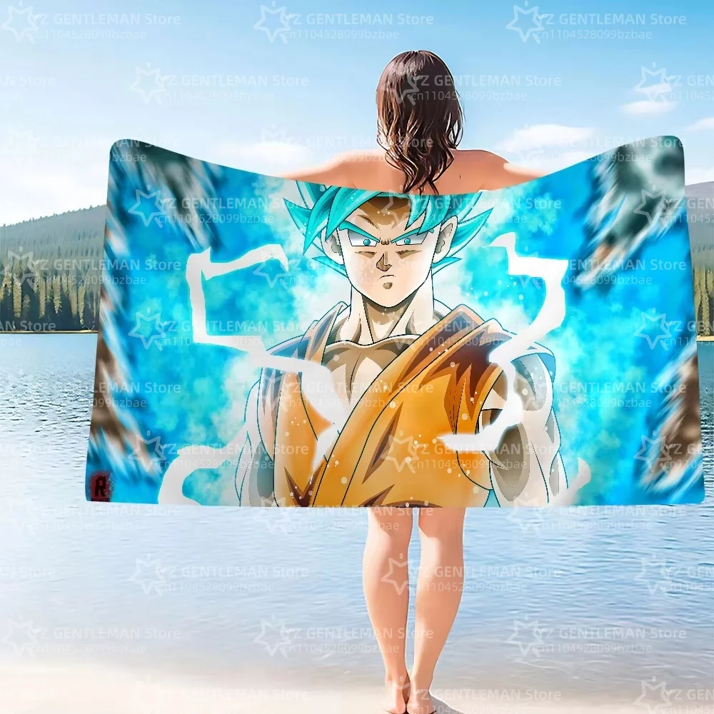 Beach Towels Dragon Ball Bathroom For Bath Sauna Personal Care Large Bath Towel Turban for Hair Drying Bathroom Set Accessories view 3