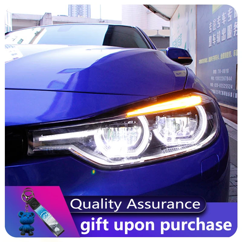 Car Styling For BMW 3 Series F30 F35 2013-2017 Front Lamp DRL Headlight Turn Signal Highlight Full LED Bulbs Projector Lens Auto