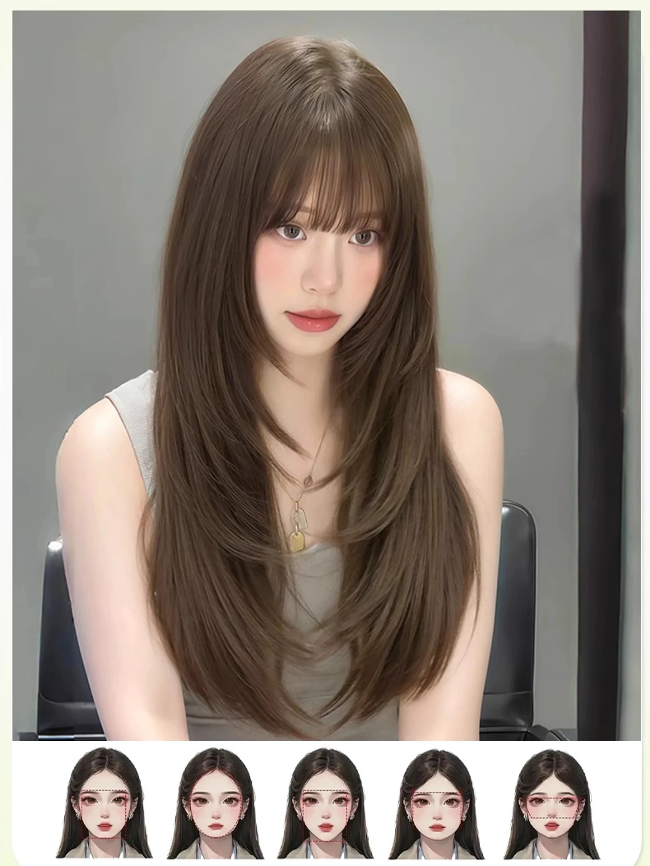 Perucas sintéticas longas naturais onduladas preto marrom loira perucas com franja cosplay festa lolita para mulheres fibra resistente ao calor denso lm