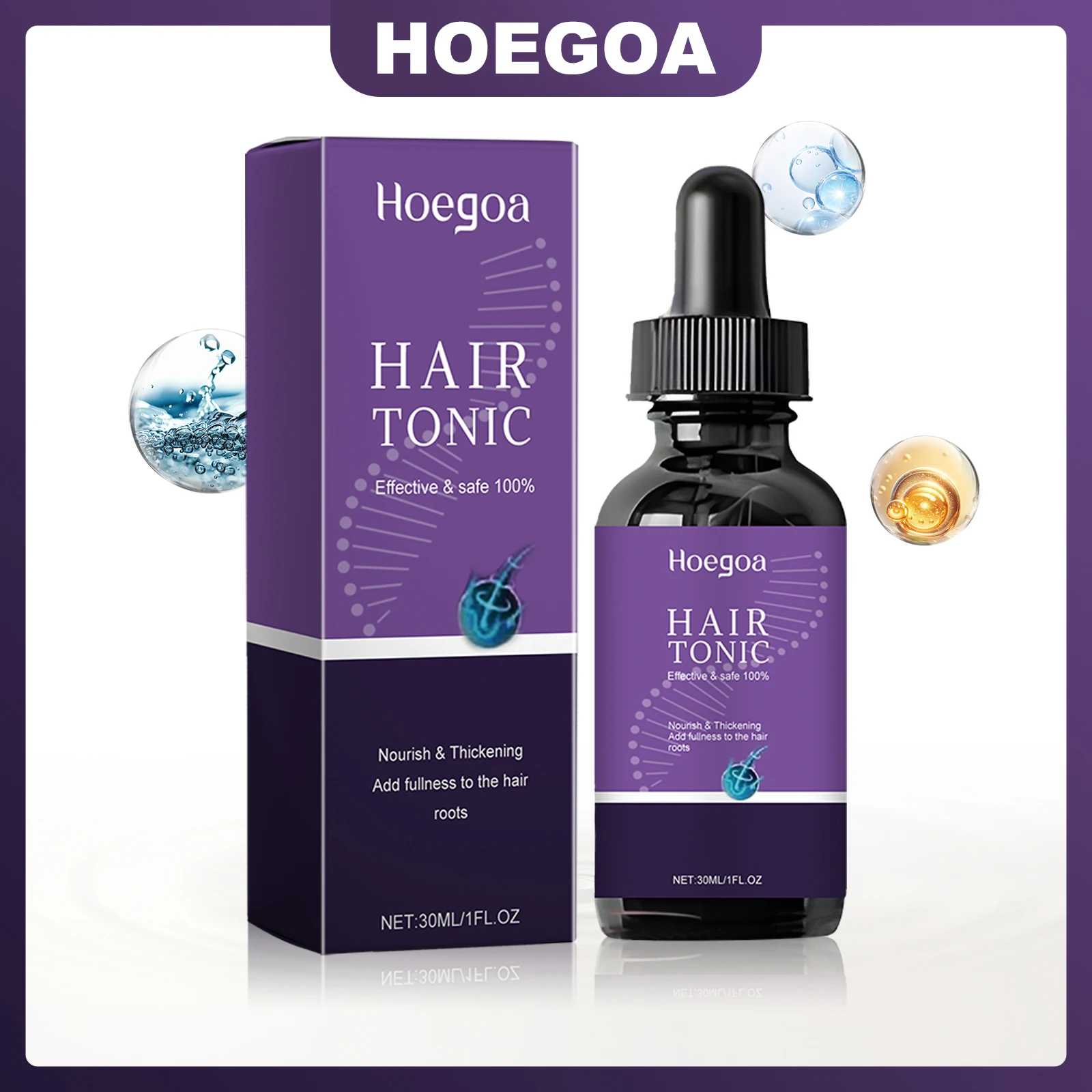 

HOEGOA Уход за кожей головы Эссенция для роста волос Питает корни волос Уменьшает выпадение Густое и черное балансовое масло Таймион Глубоко очищает кожу головы