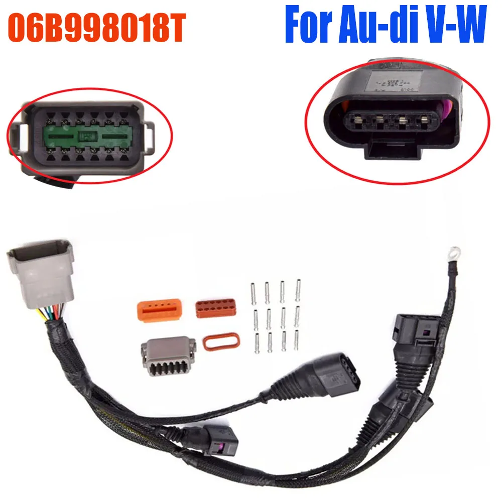 

1.8T Turbocharged Ignition Coil Wiring Harness Loom for Audi V-W 1.8T 06B998018T Ignition Coil Wiring Harness
