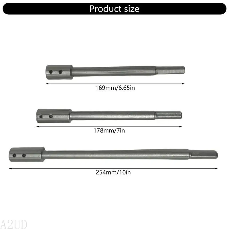 A2UD Drill Extension 169/178/254mm Long Extension for Drill Bits with 3/8inch Shank