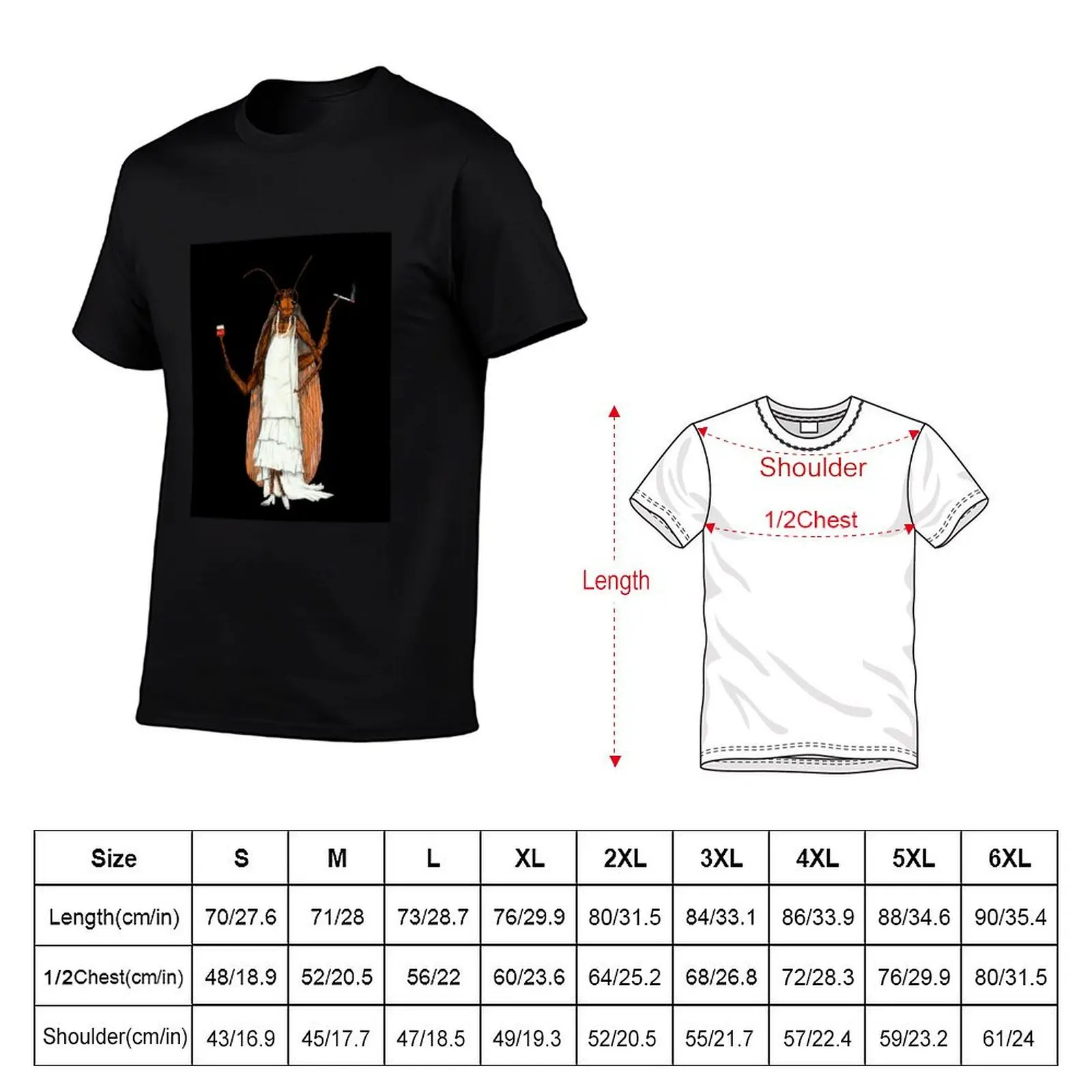 French Cockroach T-Shirt Fashion Casual Short Sleeve Top