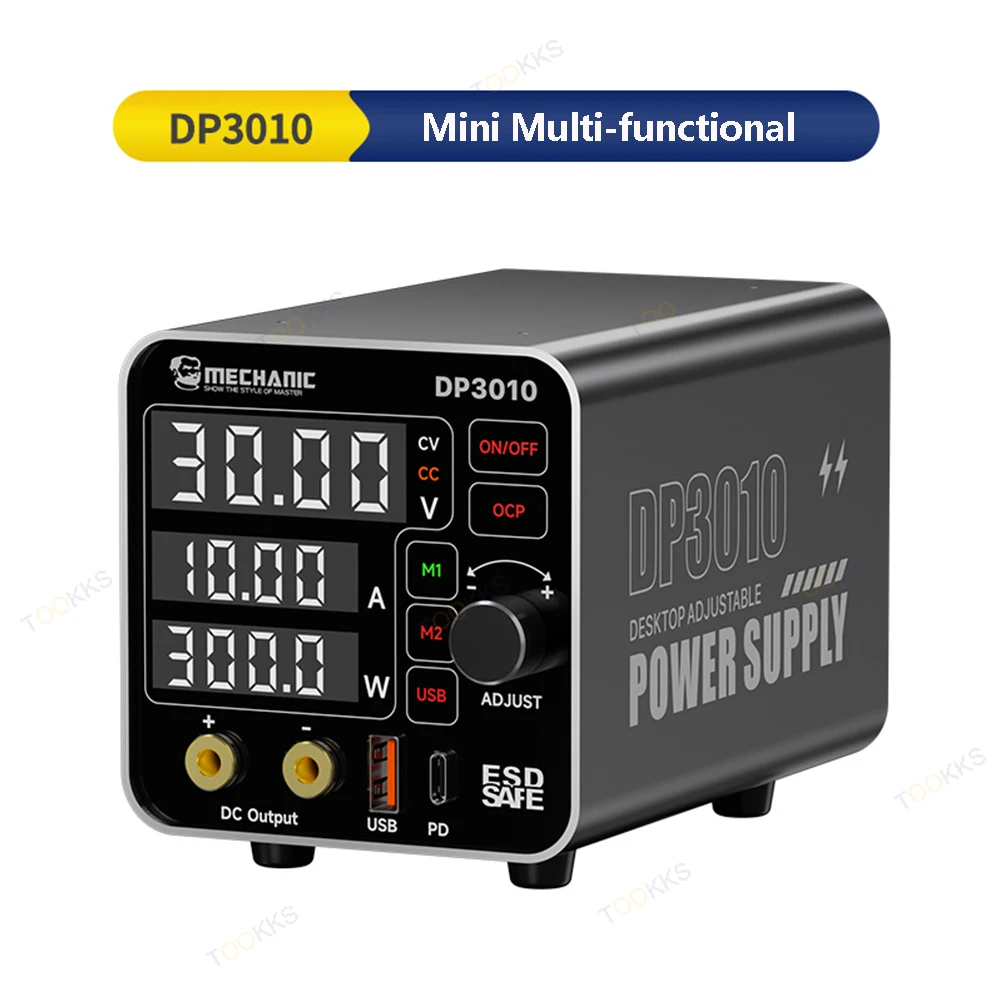 MECHANIC DP3010 300 Вт мини-интеллектуальный регулируемый источник питания в один клик для мобильного ремонта, тестирование батареи материнской платы