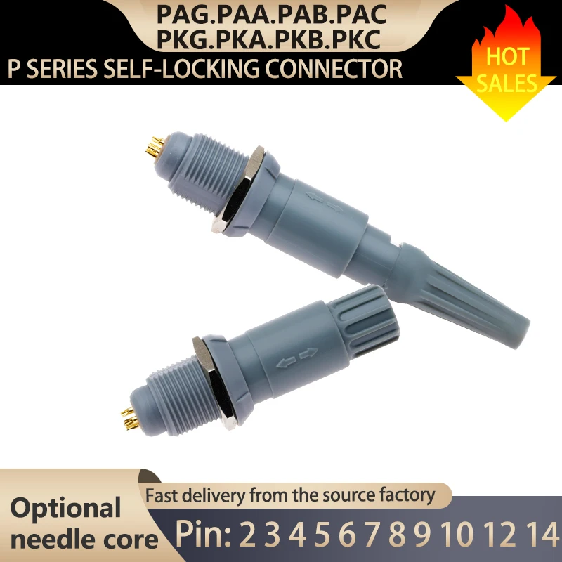 1P Gray  Medical Plug PAG.PAA.PAB.PAC Medical Socket PKG.PKA.PKB.PKC 2.3.4.5.6.7.8.9.10.12.14 Pins Connector