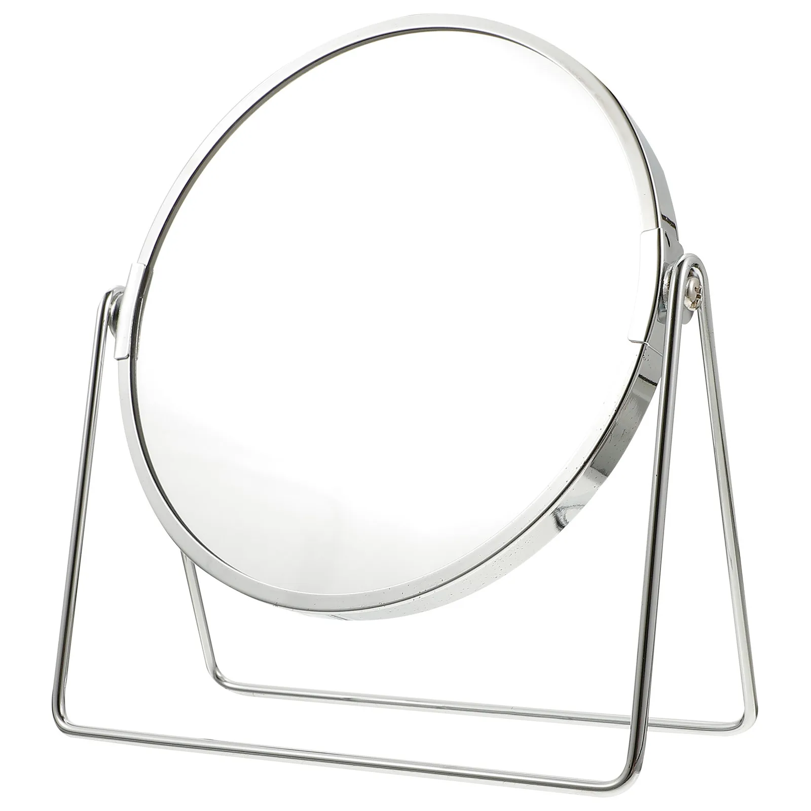 Metal Double-Sided Vanity Mirror Rotatable Dressing Table Mirror No Distortion Fine Workmanship Practical for Makeup Shaving