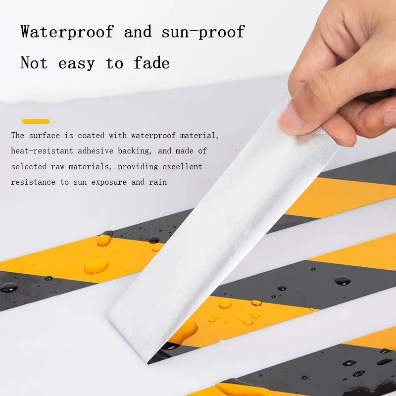Security Protection Safety Warning Tape Hazard Warning Tape Traffic Safety Red White Barricade Stickers Reflective Safety Tape