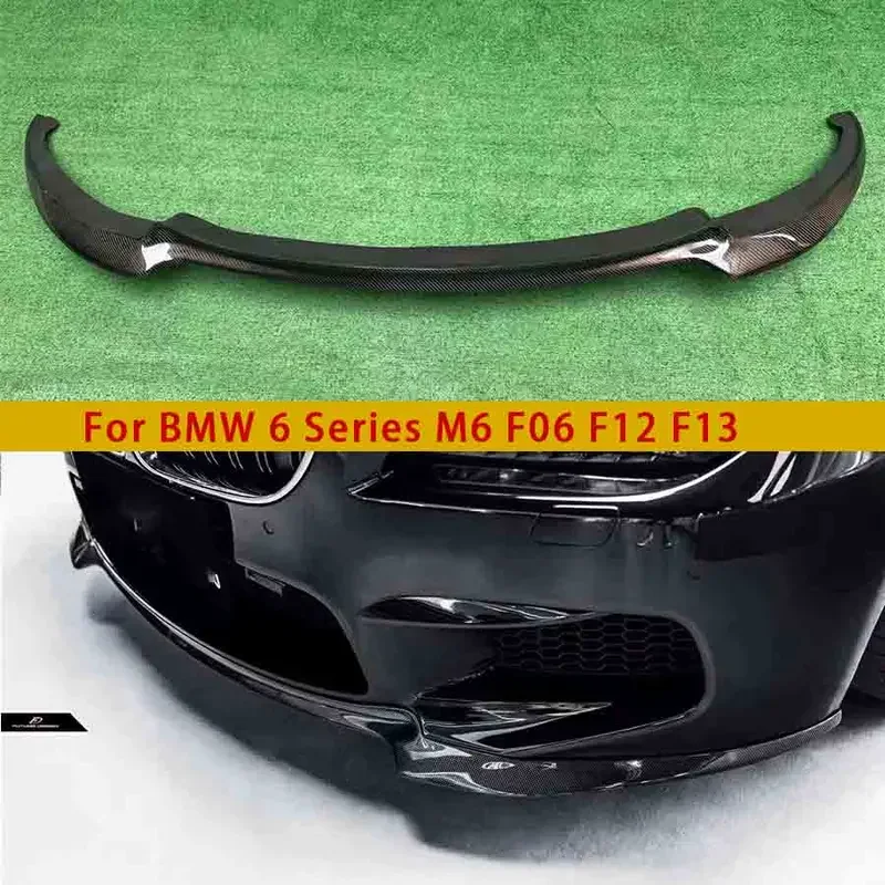 For BMW 6 Series F06 F12 F13 F06 Carbon Fiber Car Front Bumper Diverter Spoiler Diffuser Front lip chin Car Accessories body kit