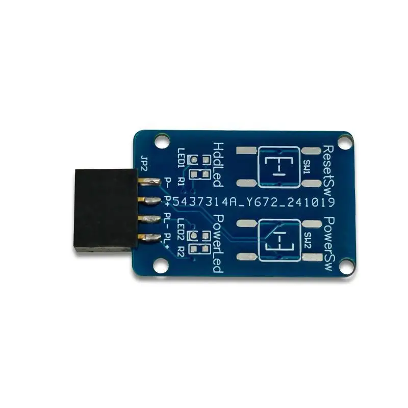 PC Power Reset Switch External Module 9Pin Motherboard Header Power LED Indicator For Computer Case Test Board Repair DIY