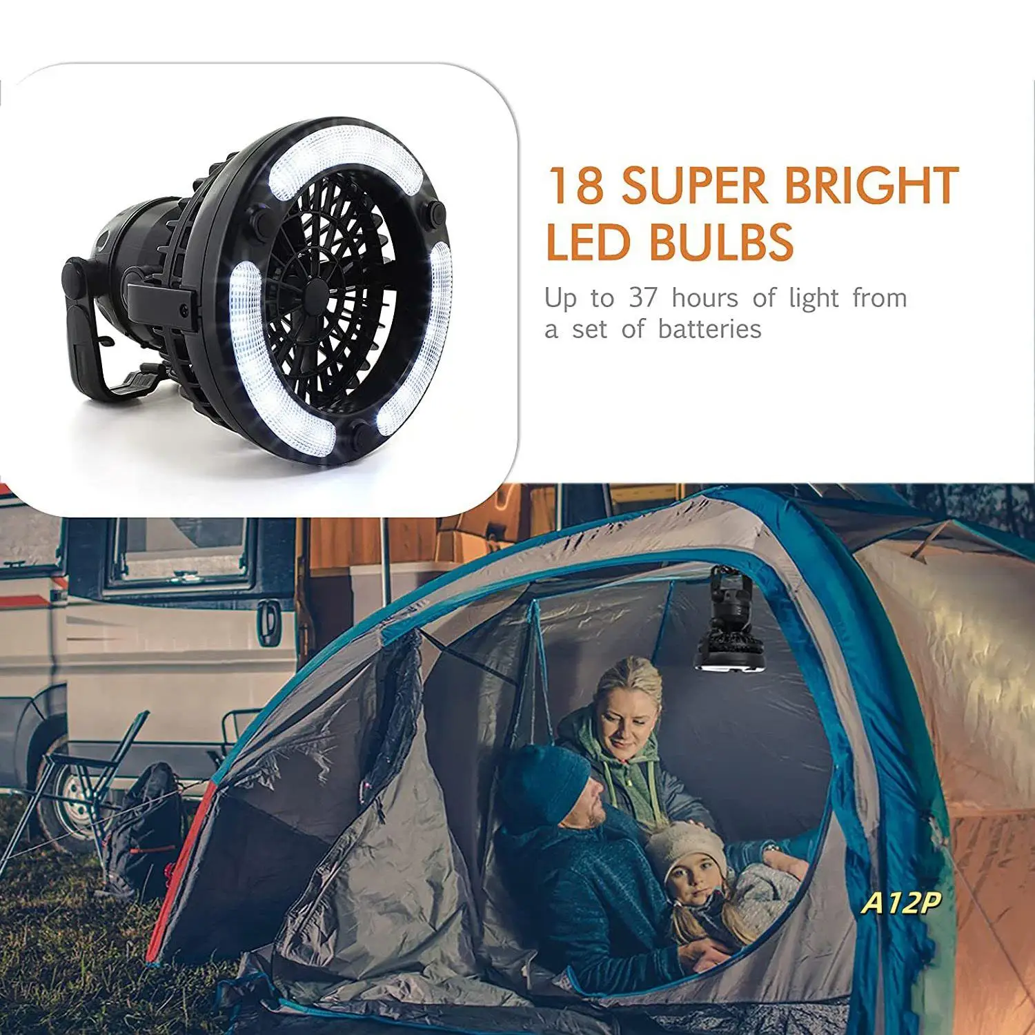 

Camping Light Fan For Tent Portable Ceiling Fan With LED Light Camping Hanging Lantern For Survival Hiking Emergency