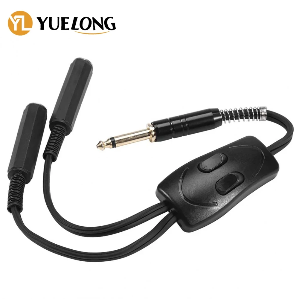 Dual Connection Tattoo Clip Cord Controller Adapter Conversion Dual Interface Connection Cable Power Clip Cord for Machine Power