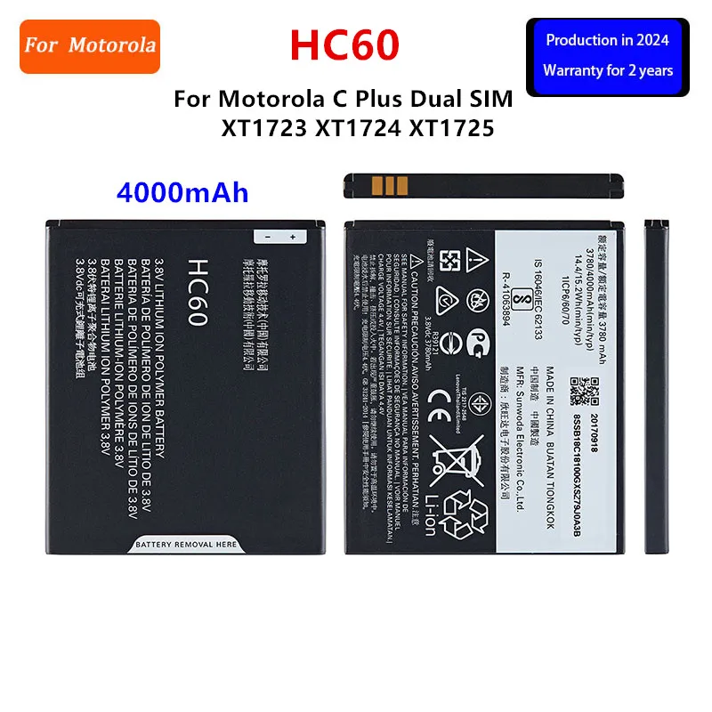 Battery KC40 HC40 HC60 GK40 For Motorola Moto E6 Plus XT1754 XT1755 XT1758 M2998 C Plus Dual SIM E3 G4 Play Phone Batteries