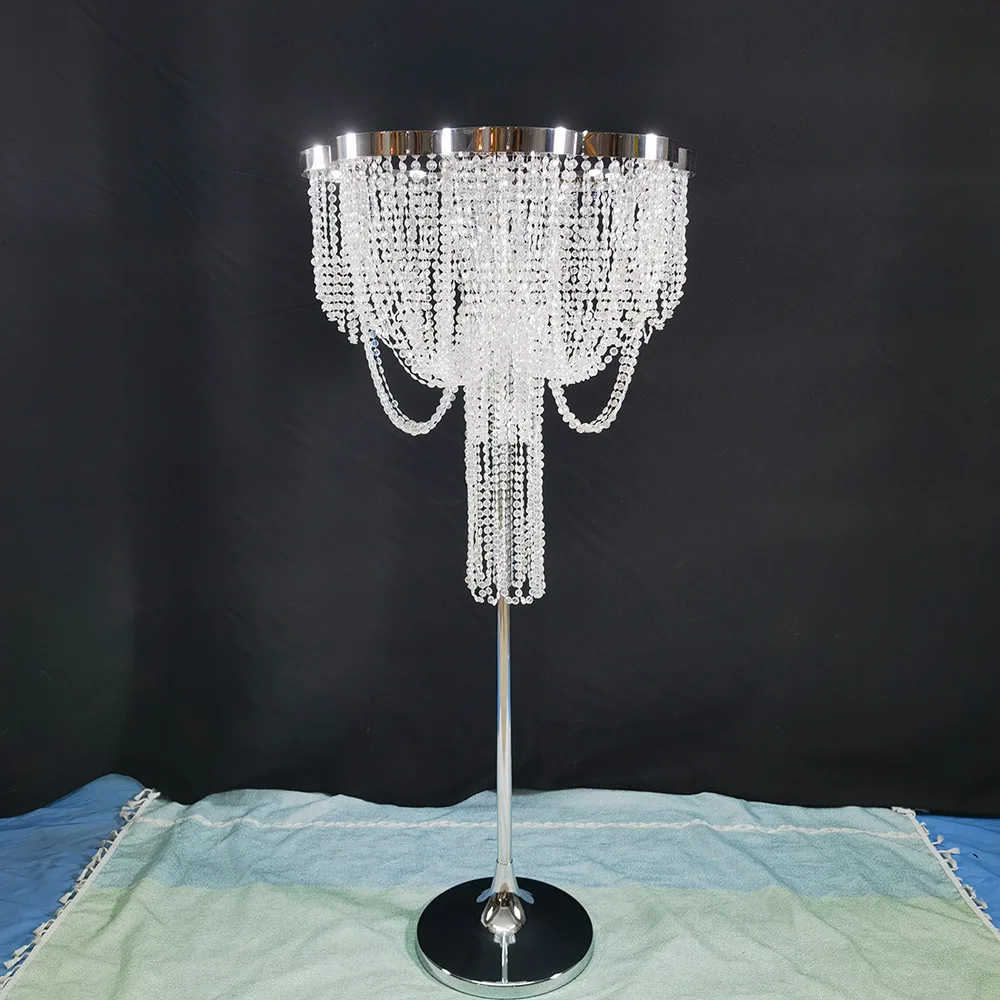 

New wedding props acrylic crystal bead curtain road guide window stage wedding venue decoration flower utensils