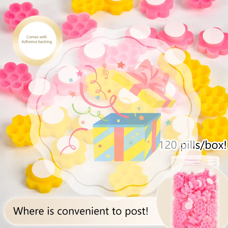 120 sztuk/pudełko Samoprzylepne Pojemniki na Klej do Przedłużania Rzęs, Opóźniające Klejenie, Narzędzie do Makijażu Rzęs, Pojemniki na Pigment do Tatuażu