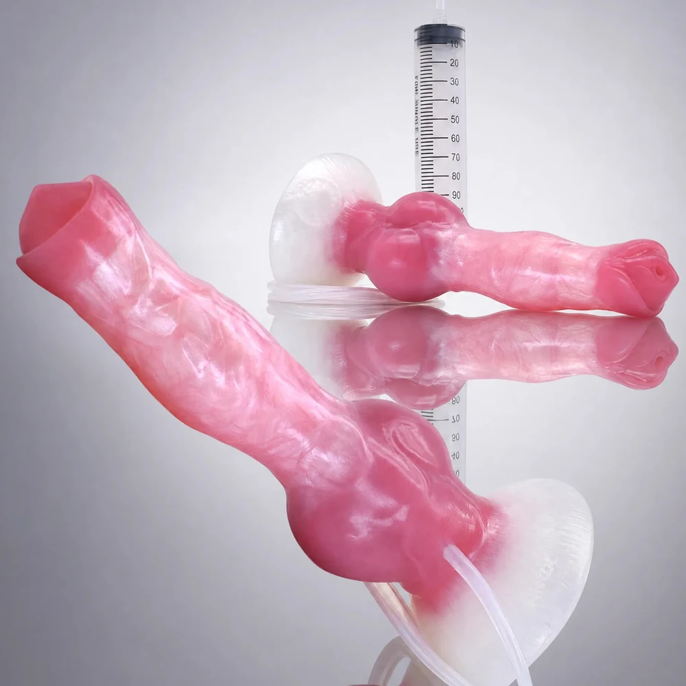 NNSX Silicone Squirting G-Spot Dildo Anal Plug with Suction Cup Prostate Massager For Men Woman Gay Adult Toy Anus Expansion