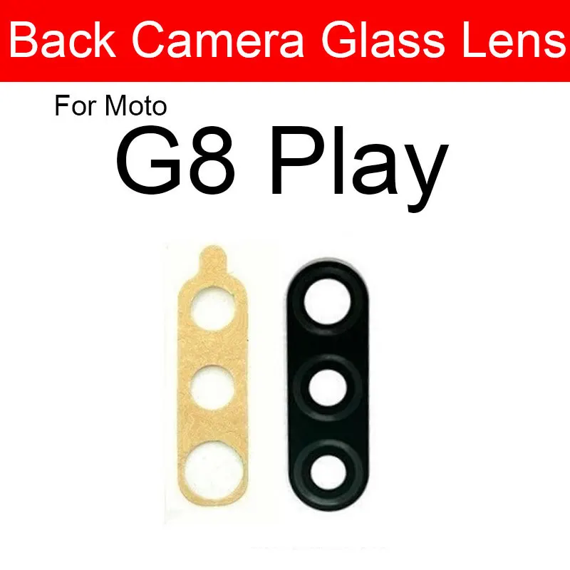 Back Camera Glass Lens For Motorola Moto G7 Power G8 G9 Plus Play G8 Power Lite Rear Camera Lens Glass With Adhesive Sticker