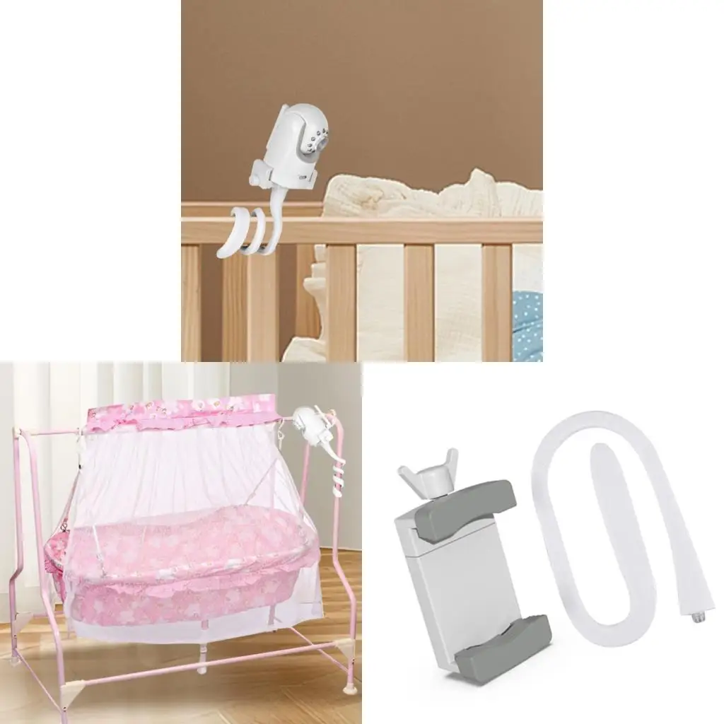  Soft Grip Baby Monitor Arm Bracket Lightweight ABS Construction For Home Security Systems
