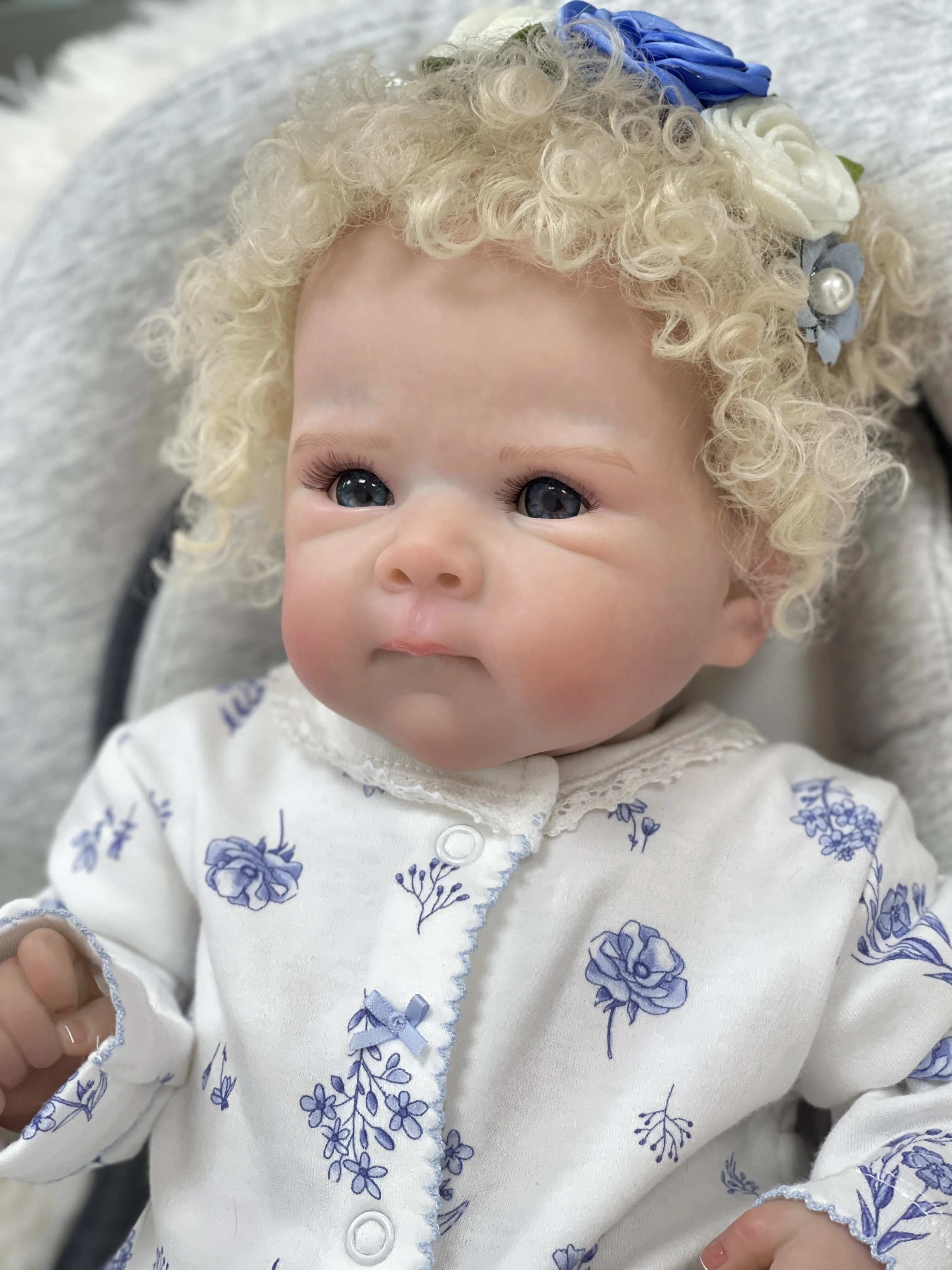 18inch Bettie Toddler Reborn Baby Newborn Doll Lifelike Soft Body Hand-Detailed Paint with Visible Veins