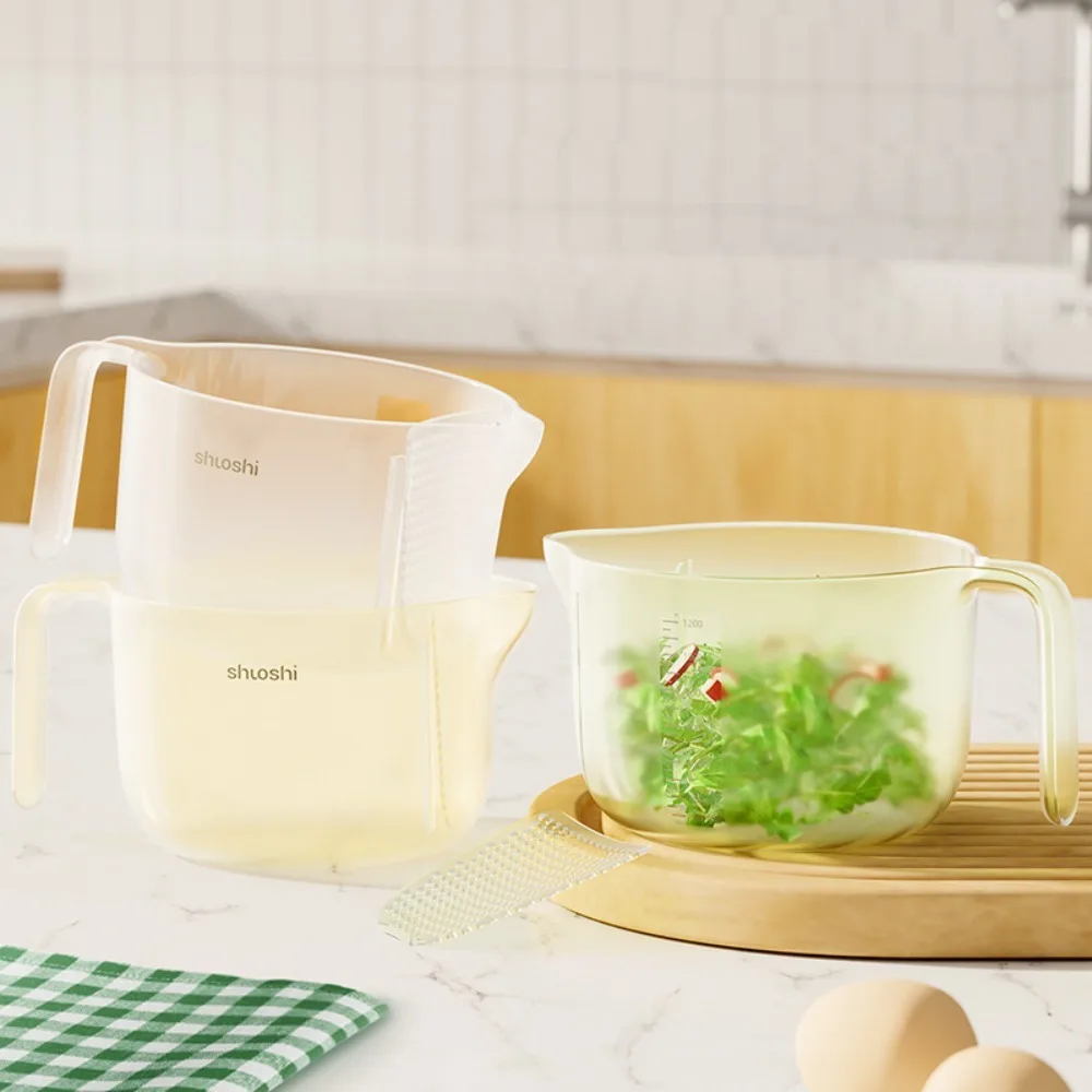 Equipped with Filter Plate Filter Measuring Cup Eagle Beaked Cup Mouth Built-in Filter Plate Whisking Bowl Food Grade