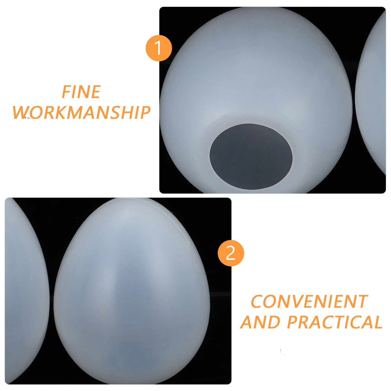 

6Pcs Plastic DIY Easter Eggs Blank Graffiti Eggs Durable Hand Painted Craft Supplies Easter Party Decorations DIY Craft Egg