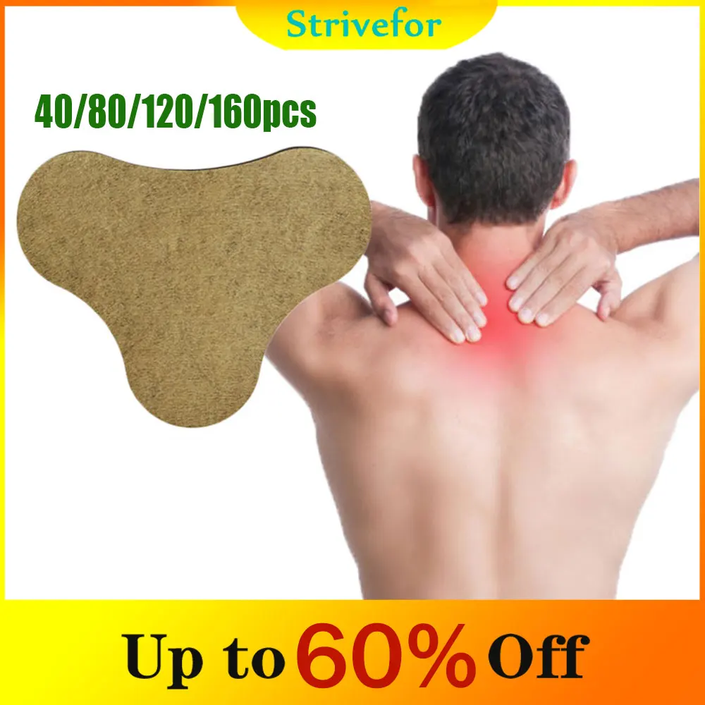 

40/80/120/160pcs Neck Shoulder Patch , Heat Patch for Winter, Long-lasting Warm Neck Patches