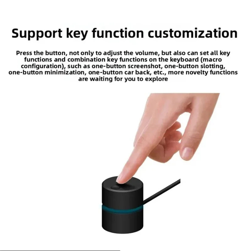 ABSQ-USB Computer Volume Adjustment Knob Multimedia Computer Volume Controller Notebook Desktop Sound Control Switch