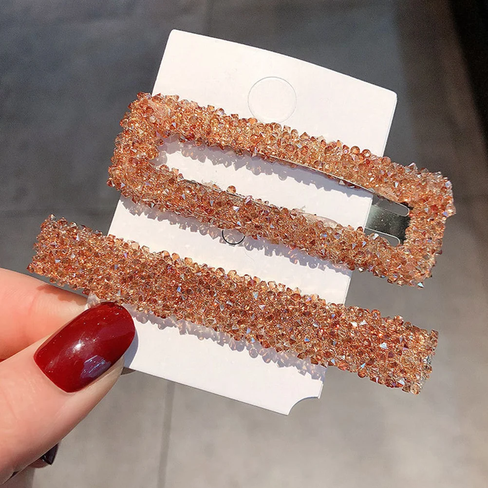 

6Pcs Bling Hairpins Rhinestones Accessories Perfect for Thick Straight Curly Hair Styling Hair Claw Clips Small