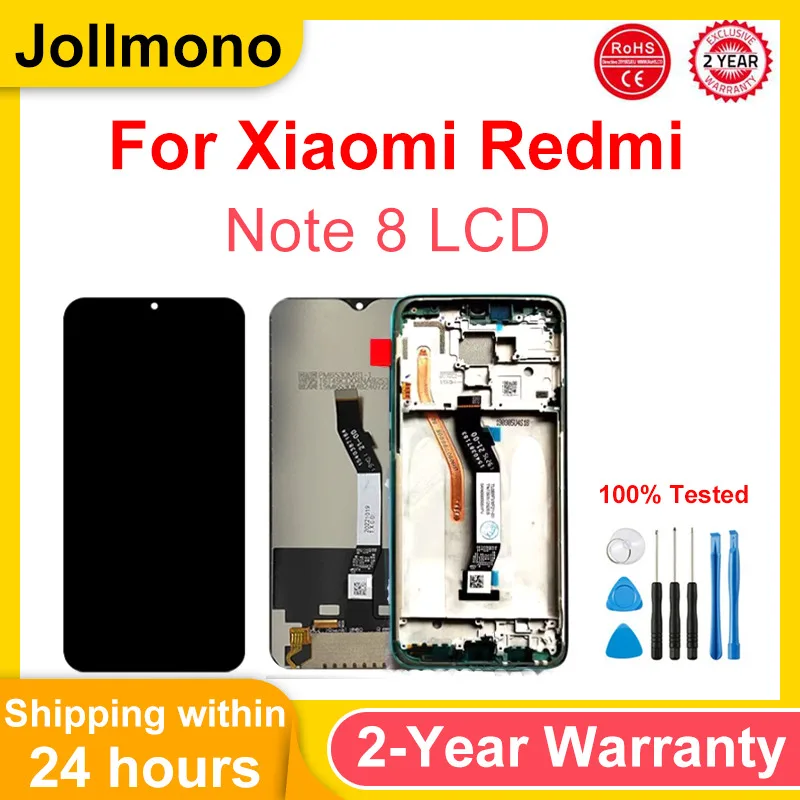 

6,53 "для Xiaomi Redmi Note 8 Pro, дигитайзер сенсорного экрана, запасные части для Redmi Note 8 Pro, ЖК-дисплей M1906G7I M1906G7G