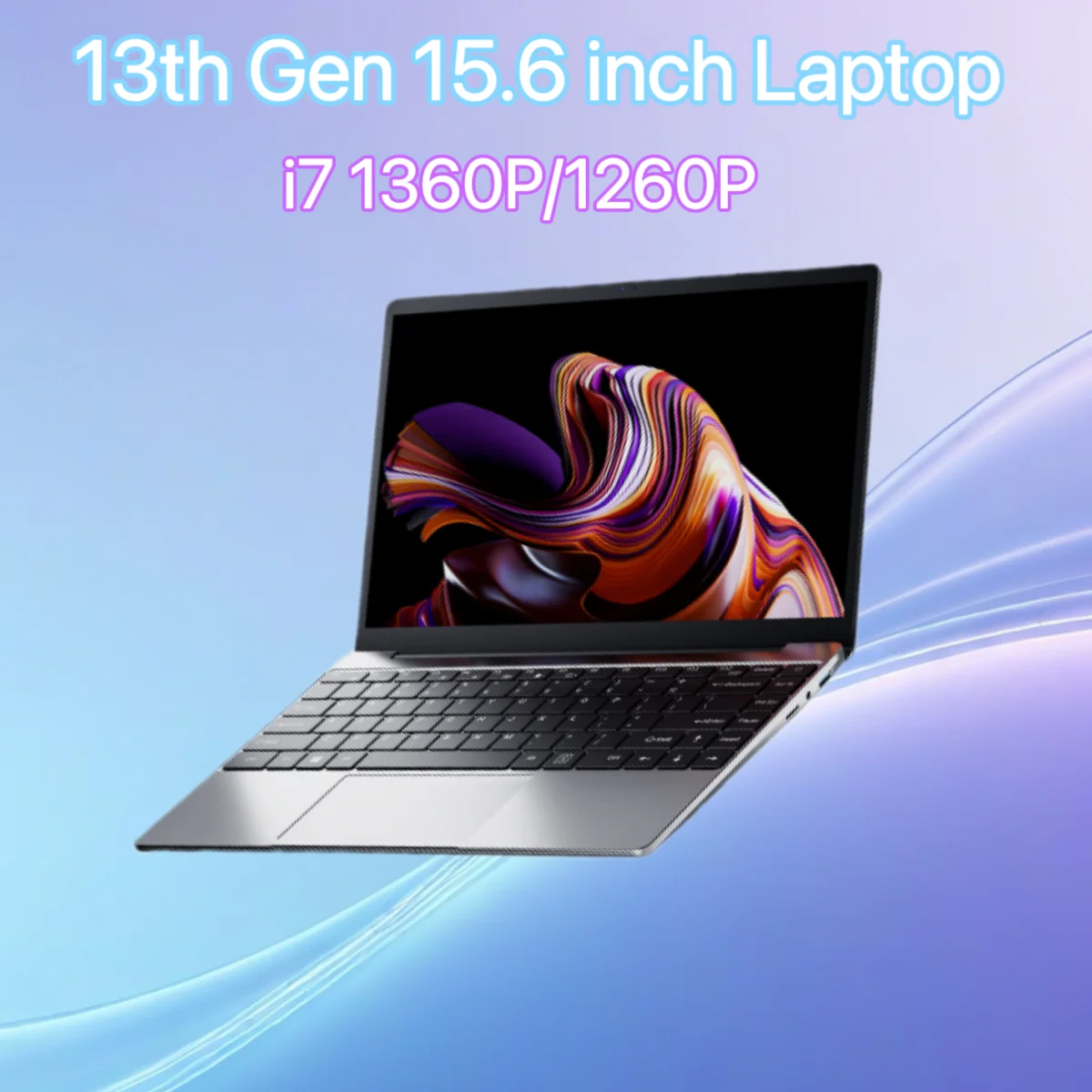 Hot sale 13th Gen i7 1360P 15.6 Inch IPS Gaming Laptop FHD NVMe Fingerprint Office Notebook Ultrabook Computer Windows 11 WiFi