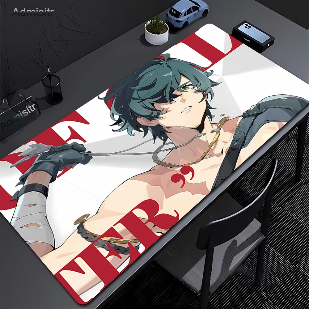 لوحة ماوس Zenless Zone Zero ZZZ Ellen Joe Jane Doe Von Lycaon Asaba Harumasa لوحة ماوس بيضاء XXL لوحة ماوس كبيرة لوحة مفاتيح