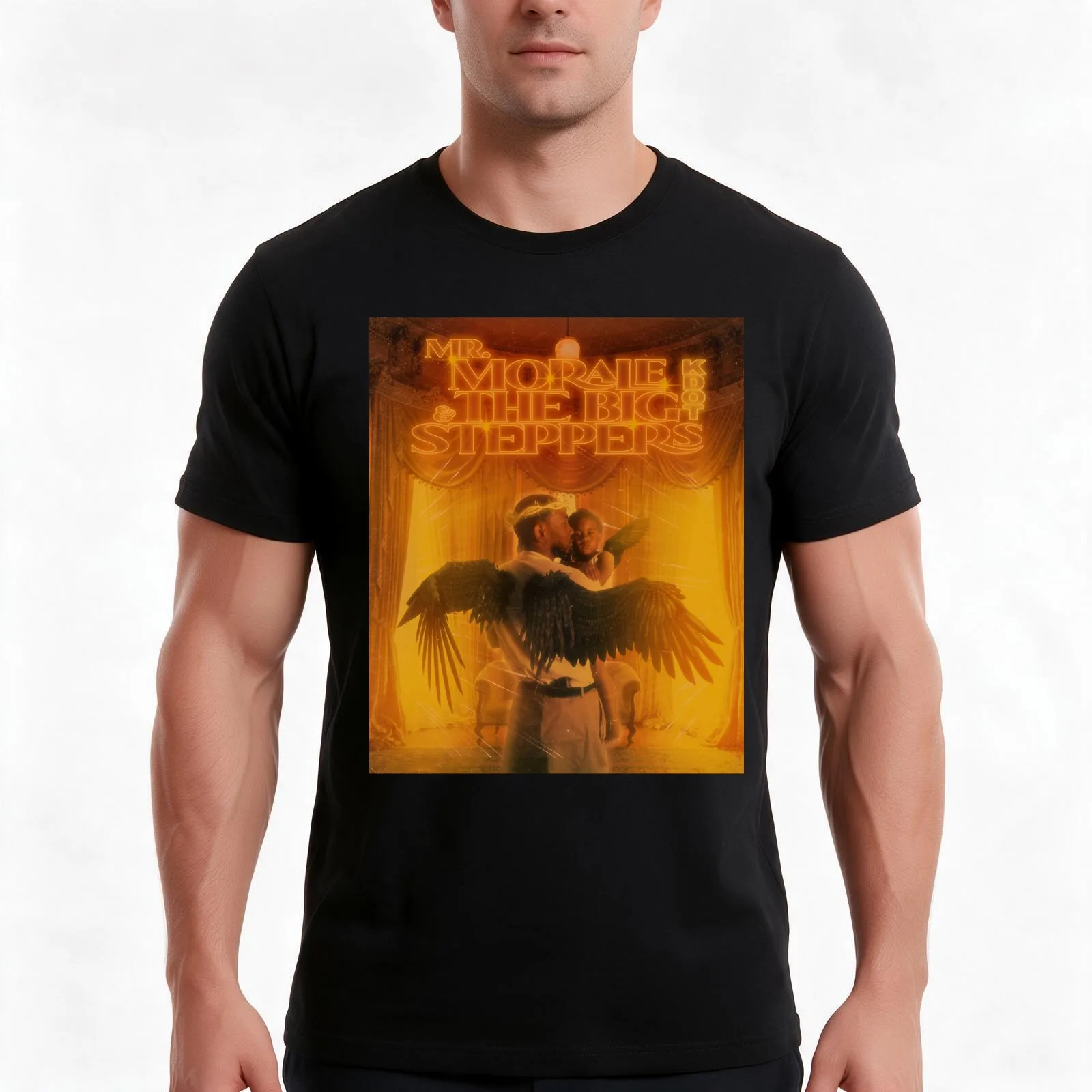 Mr morale and the big steppers T-Shirt, Summer Casual Cotton Tee, Oversized Streetwear Tops, Vintage Graphic Print, 100% Cotton