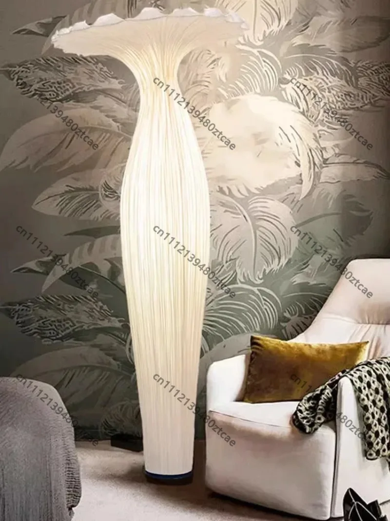 New Chinese Retro Fabric Floor Lamp, Soft fabric shade vintage standing light, elegant oriental style lamp for home decoration