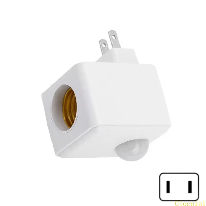 A3PC Wall Socket Lamp Bulb Fixing Base 120° Detection E27 Light Bulb Socket Holder