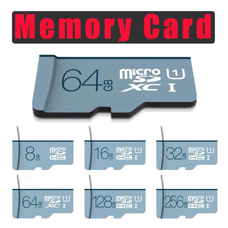 32G/64G/128G Memory Card for T4 Dual-Lens Dual Screen/T8 Triple Screen / T4/T9 10x Zoom Triple-Lens Dual Screen Camera