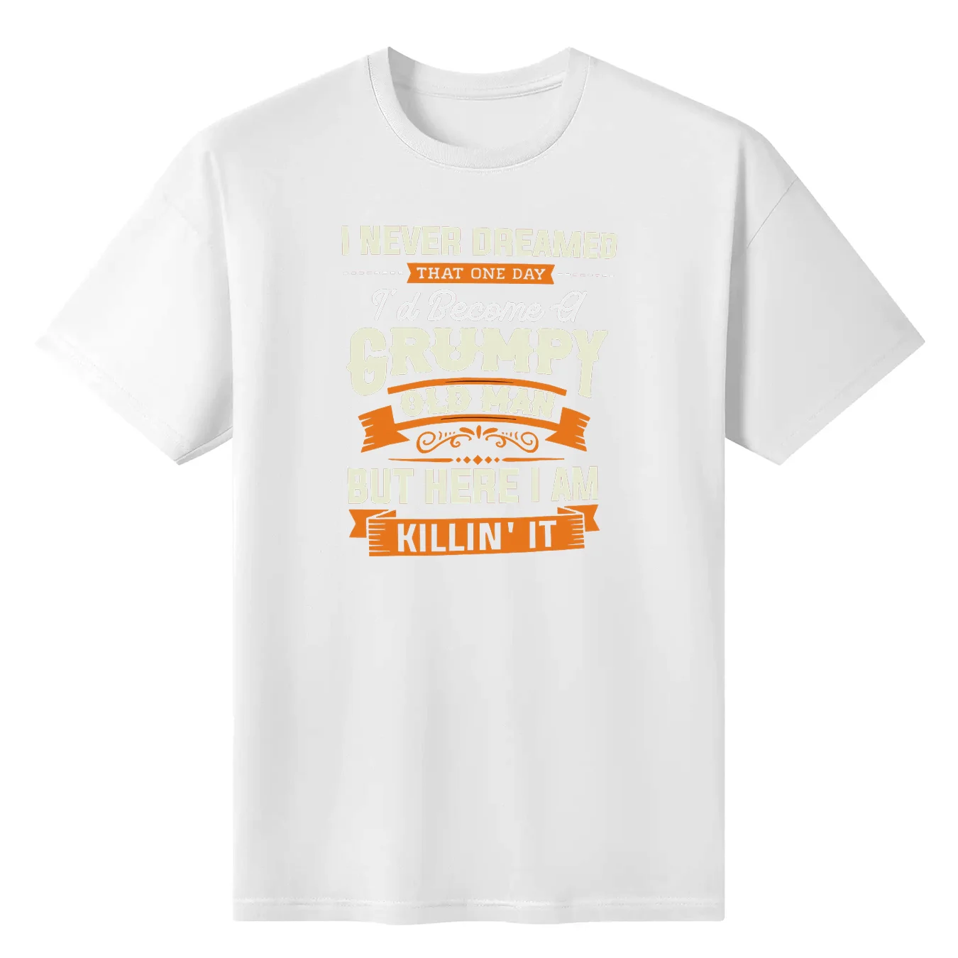 

Men's Trendy T-shirt For Summer Outdoor Casual Grumpy "Old Man" Letter Print Graphic Crew Neck Tee Stylish Clothing