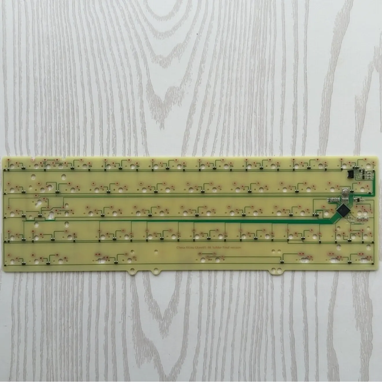 Glare65 render solderable PCB 1.6mm CEM3 VIA Support 1k/8k