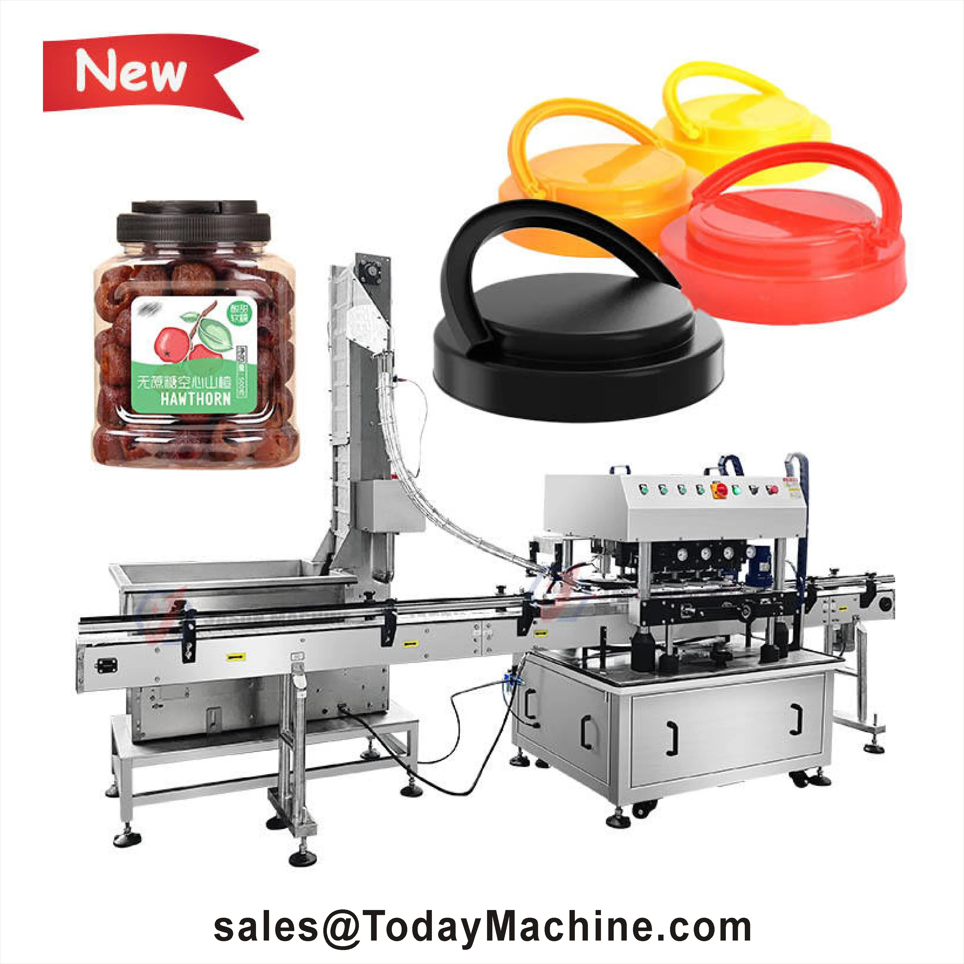 Automatic Feeder Small Size Vibrating Bowl Cap Machine With Pump Screws Bottle Lid Automatic Capping