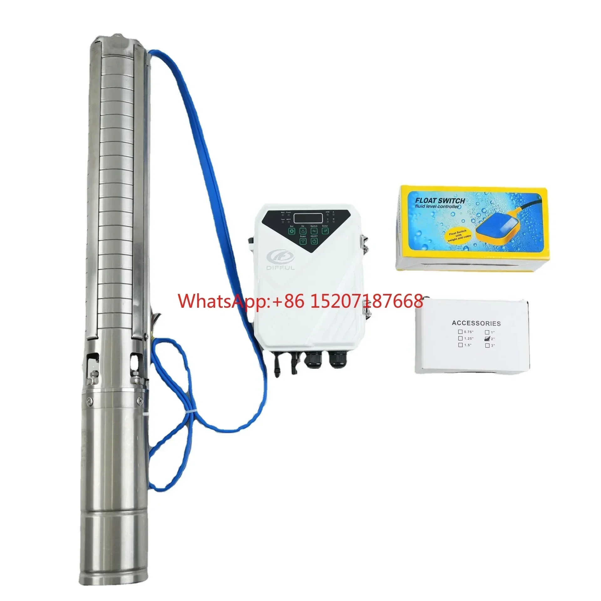 Farmland irrigation 304 stainless steel 48V brushless DC pump, solar deep well pump