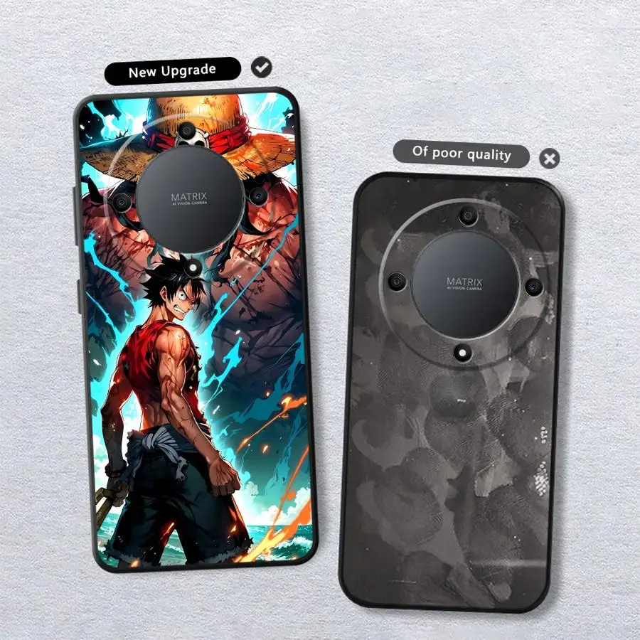 Funda suave Luffy de una pieza para Honor X6a X8c X9a X7b X8 X8b 70 X9b X6 X7c 90 Pro Magic5 Lite X7 X9c 8X X5b X8a