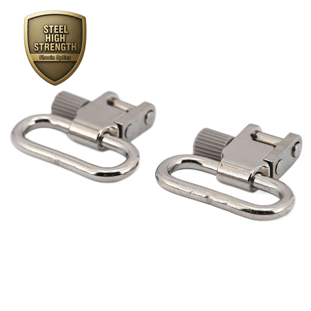 

Sparta Gun Sling Swivels For 1 Inch Shoulder Strap Nickel/2 PCS