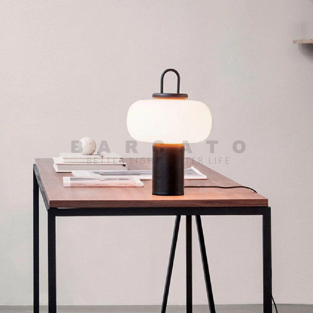 Post modern Table Lamp Luxury Design Nordic Bedroom Living Room Beside Black White G9 Decorative Mushroom Desk Lighting Fixture