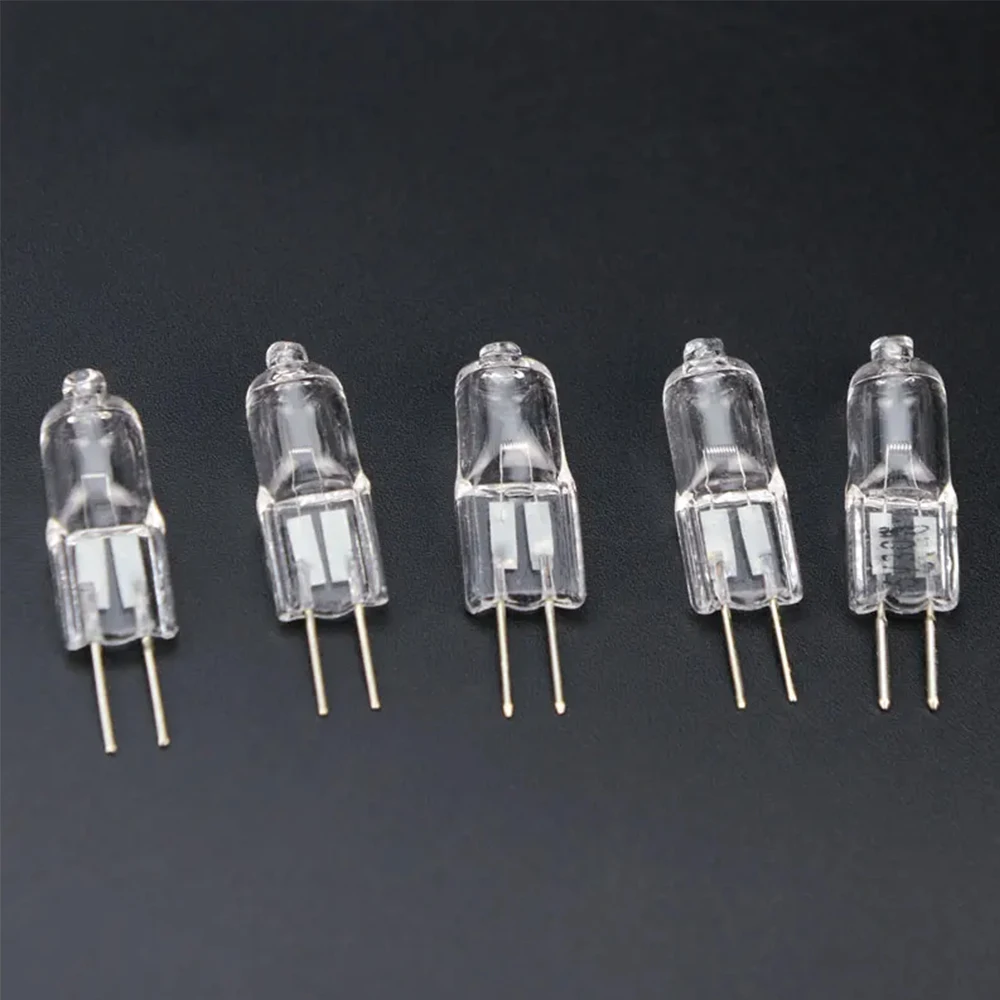 10PCS G4 6V Halogen Lamp Bulb Beads 5W 10W 15W 20W 25W 30W Optical Microscope Searchlight Flashlight