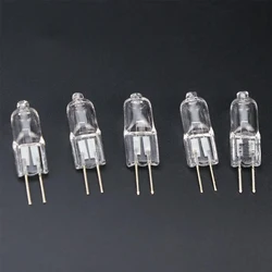 10PCS G4 6V Halogen Lamp Bulb Beads 5W 10W 15W 20W 25W 30W Optical Microscope Searchlight Flashlight