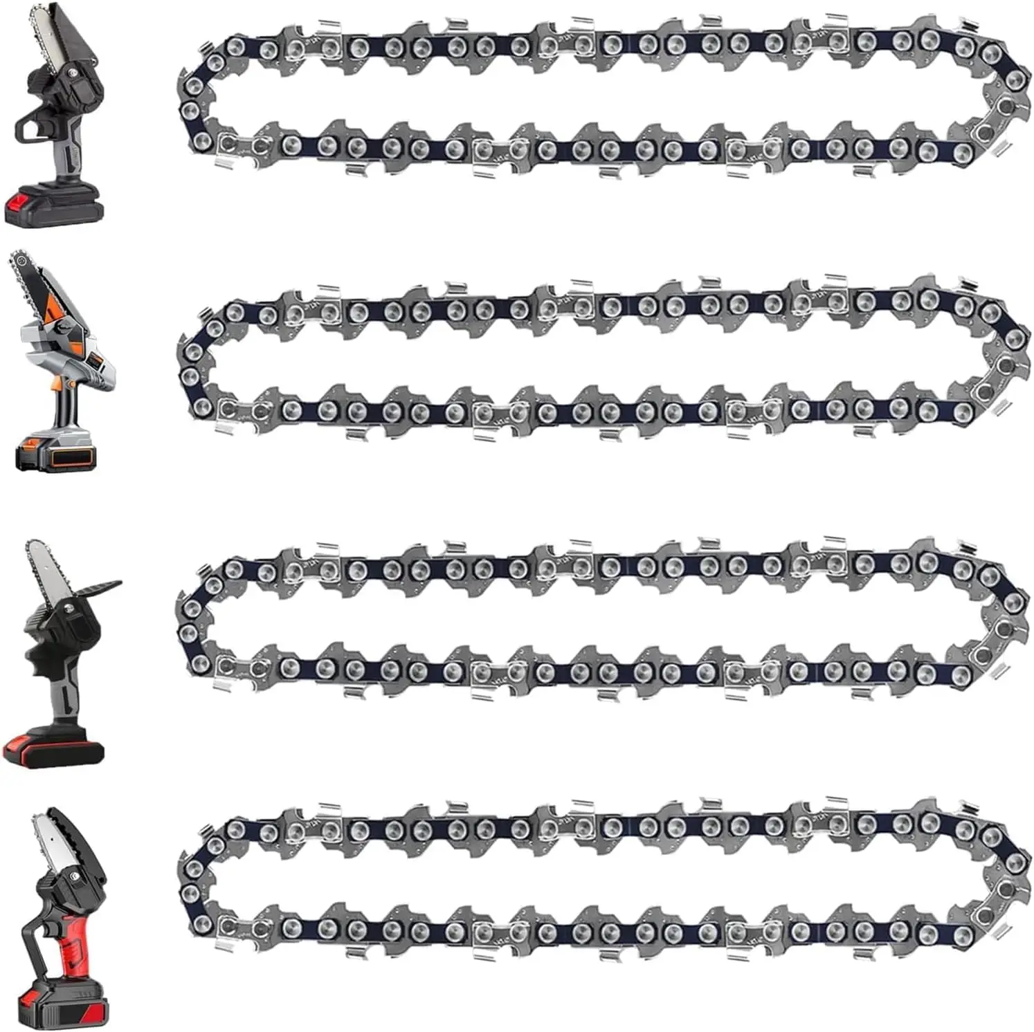 8 Inch Chainsaw Chains Replacement 1/4