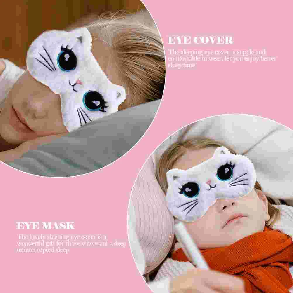 Big Eye Patch Lovely Mask Sleep Plush Sleeping Blinder Pillow Eyes Cartoon Blindfold Kids Cover Toddler Travel