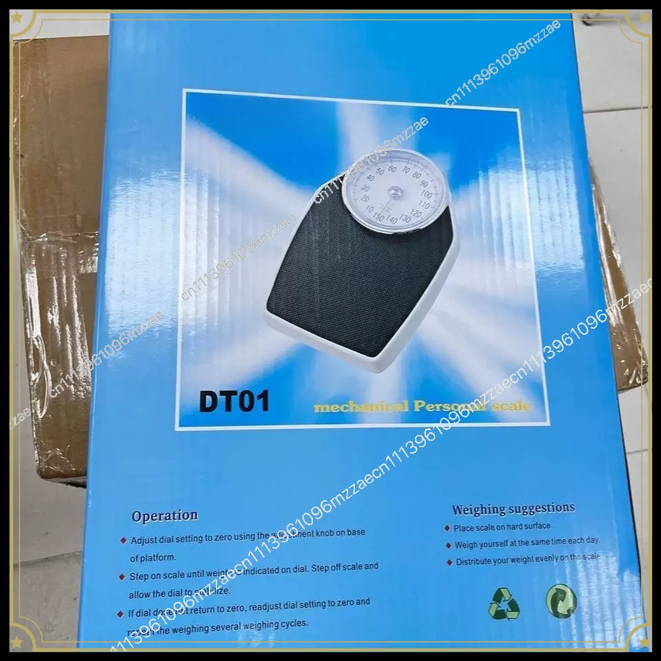 Large Dial Mechanical Bathroom Scale, English Version Precision Pointer Weighing Machine 150kg, Durable Spring Balance